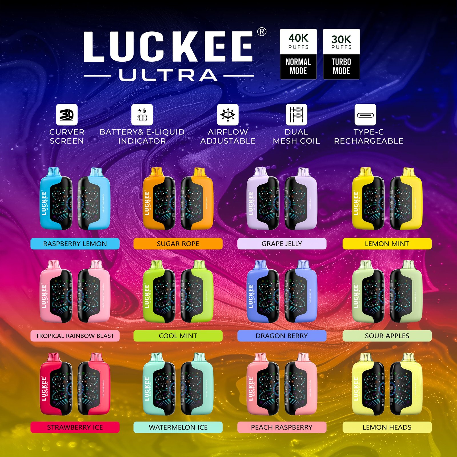 产品图 Luckee Ultra 40K Puffs - Image 1